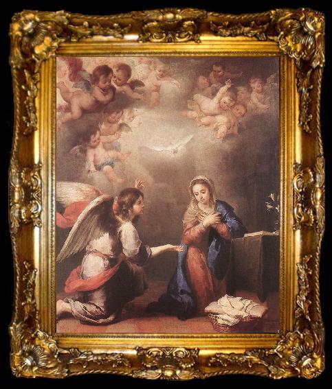 framed  MURILLO, Bartolome Esteban Annunciation shyu, ta009-2